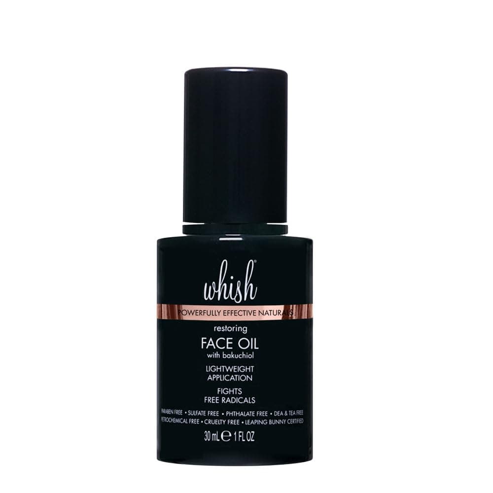Whish Face Oil with Bakuchiol Body Face Moisturizer for Women Men Natural Retinol Alternative Skin Care After Shower Body Oil For All Skin Types 1 oz