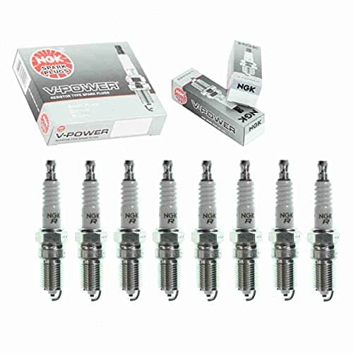 8 pc NGK V-Power Spark Plugs compatible with GMC Yukon XL 1500 5.3L 6.0L 6.2L V8 2000-2014