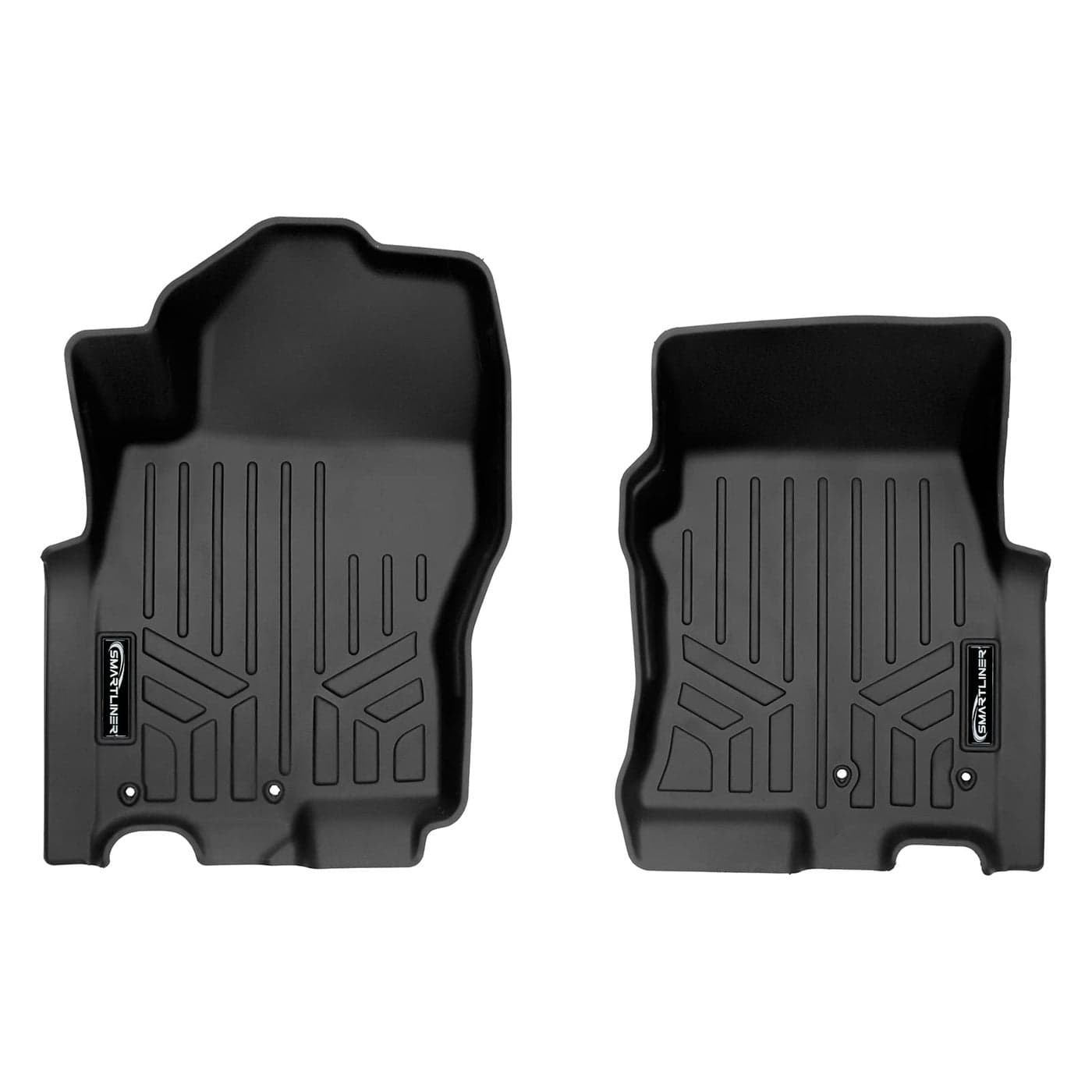 SMARTLINER Custom Fit Floor Mats 1st Row Liner Set Compatible with 20222025 Nissan Frontier