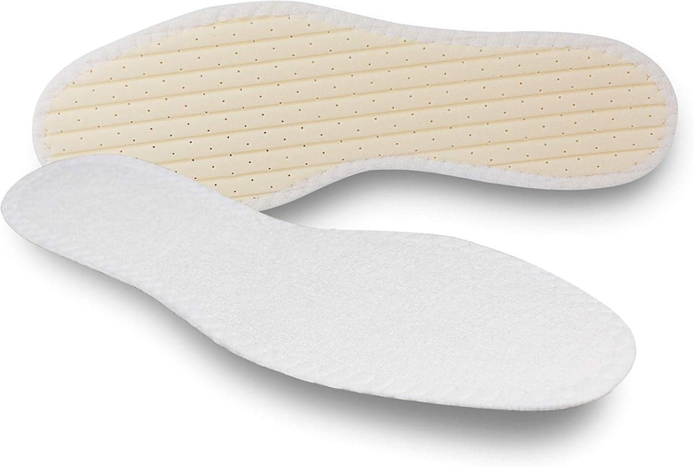 Pedag Summer | Terry Cotton Sockless Insoles | Barefoot Inserts | Handmade in Germany | Absorbs Sweat & Controls Odor | Wear Without Socks | Washable | US Women 8/ Men 5/ EU 38 | White | 1 Pair