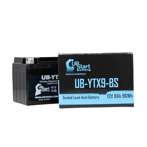 Replacement for 2011 Honda EU3000 Factory Activated, Maintenance Free, Tractor/Generator Battery - 12V, 8Ah, UB-YTX9-BS
