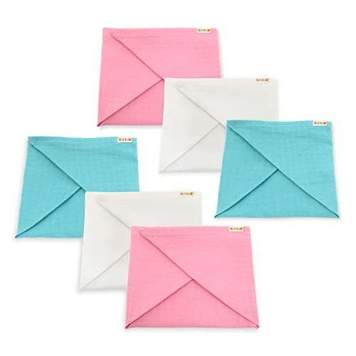 TIDY SLEEP Muslin Cotton Baby Square Cloth Nappy for Baby| Reuseable Washable Nappy (0-12 Months)