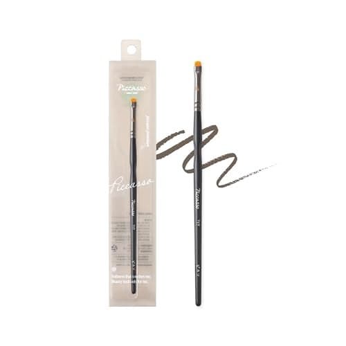 Piccasso 717 Eyeliner Brush UltraFine Angled Brush for Gel and Liquid Eyeliner Precision Eye Makeup Tool for Tightlining and Winged Liner Professional Eye Makeup and Eyeshadow Brush