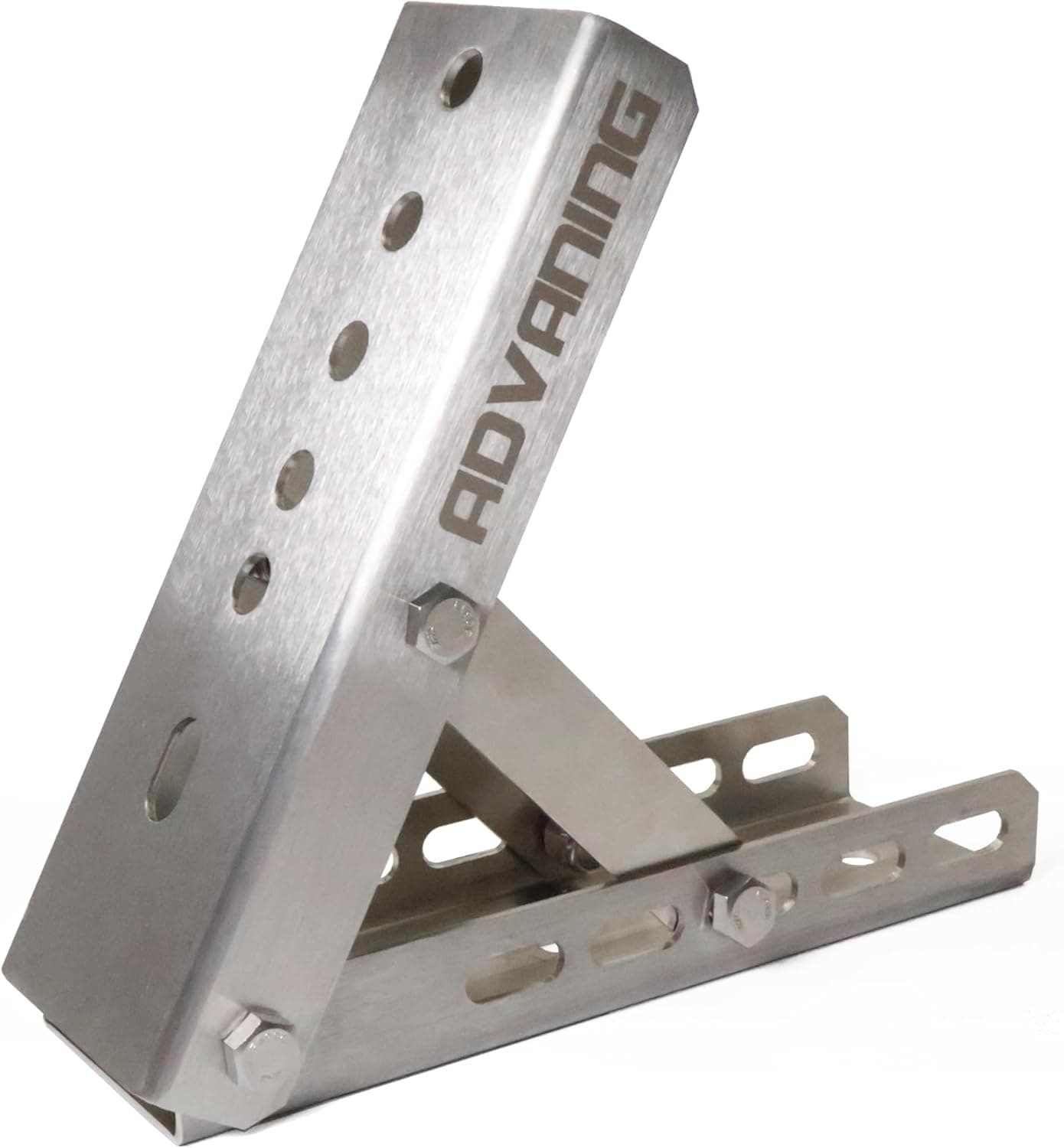ADVANING Universal Roof Mount Bracket for Retractable Awnings - Premium 3mm Gauge Brushed Stainless Steel