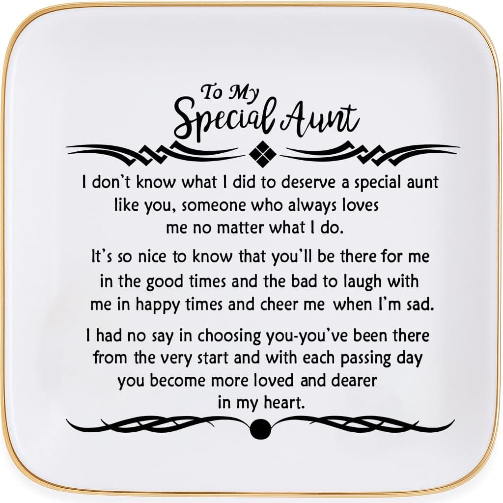 PUDDING CABIN Aunt Birthday Gifts from Niece My Special Aunt you become more loved and dearer in my heart Auntie Wedding Mothers Day Christmas Gifts for Aunts