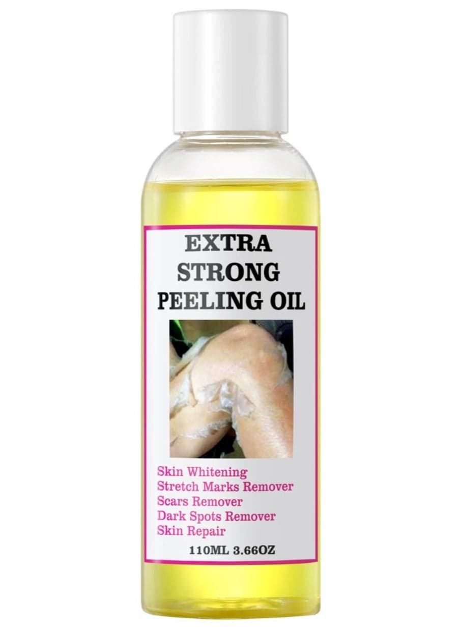 EXTRA STRONG PEELING Oil for Dark Skin - Exfoliating Peeling Solution for Body, Yellow Peeling Oil with Salicylic Sodium Hyaluronate for Dark Skin, Body, Face, Dark Spots, Brightening Complexion