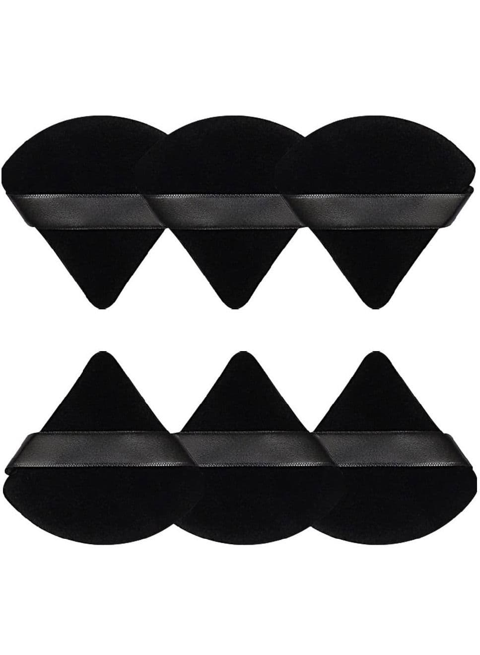 6 Pieces Powder Puff Face Soft Triangle Makeup Puff for Loose Powder Body Powder