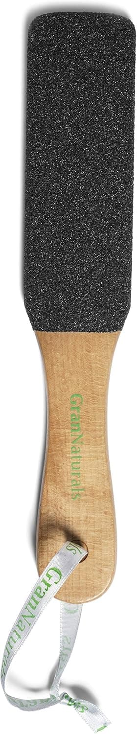 GranNaturals Wooden Foot File Corn and Callus Remover for Feet Dead Skin Exfoliator Sander Scrubber Filer Pedicure Rasp Tool for Wet Dry Emery Board for Feet and Cracked Heel File Scraper