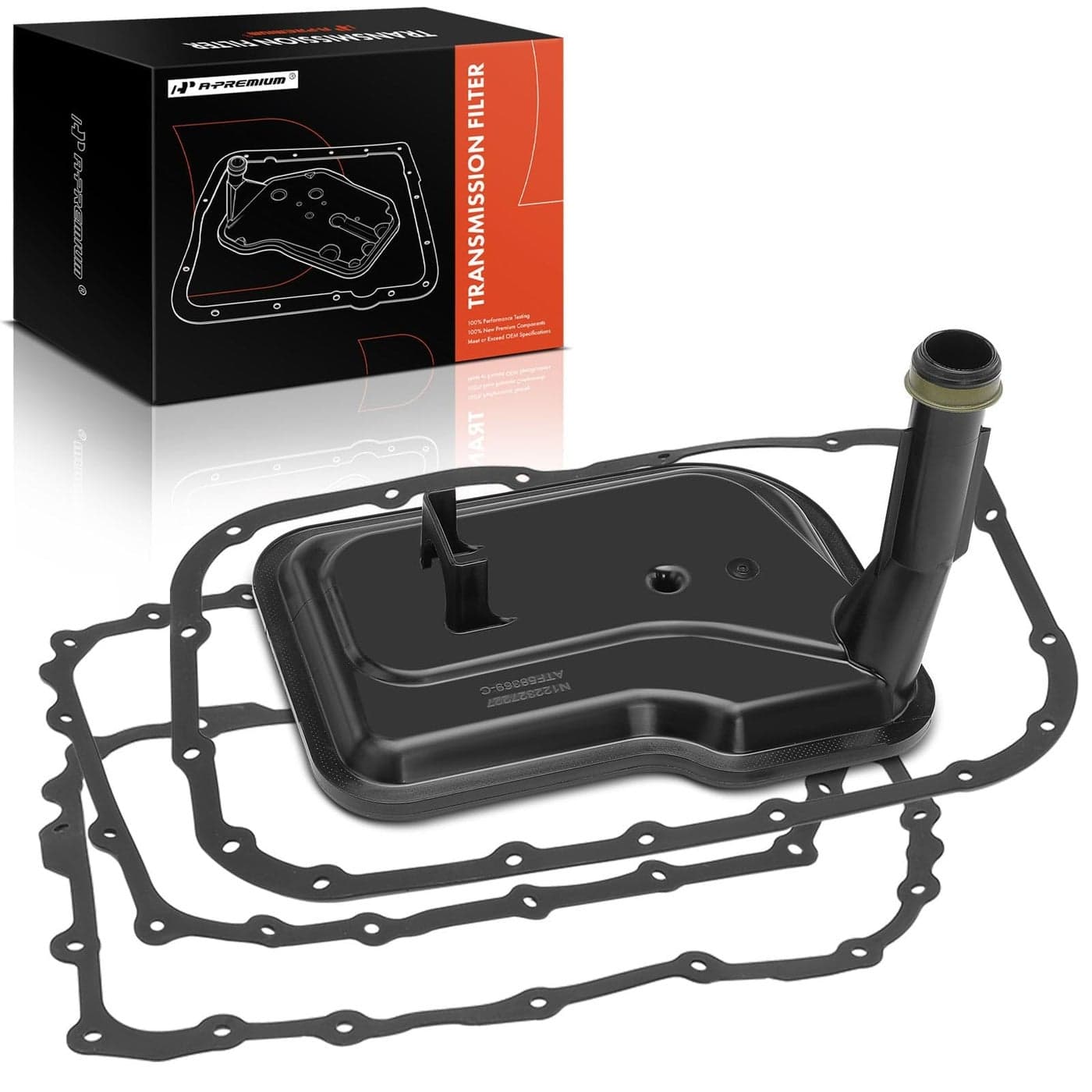 APremium Automatic 6L80E 6L90E Transmission Filter with 3 Pan Gaskets Compatible with Chevrolet Silverado 1500 2500 HD Suburban Express GMC Sierra 3500 Yukon Savana Cadillac Escalade