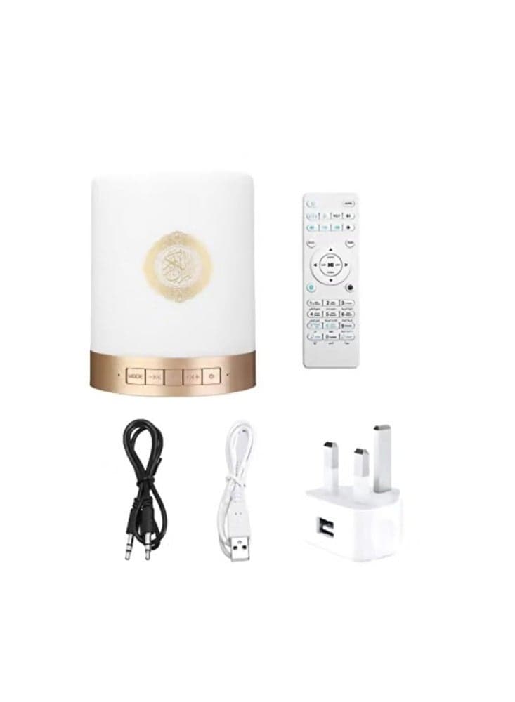 Bluetooth Lamp Speaker White/Gold