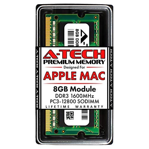 A-Tech 8GB RAM for Apple MacBook Pro (Mid 2012), iMac (Late 2012, Early/Late 2013, Late 2014, Mid 2015), Mac Mini (Late 2012) | DDR3 1600MHz SODIMM PC3-12800 204-Pin SO-DIMM Memory Upgrade