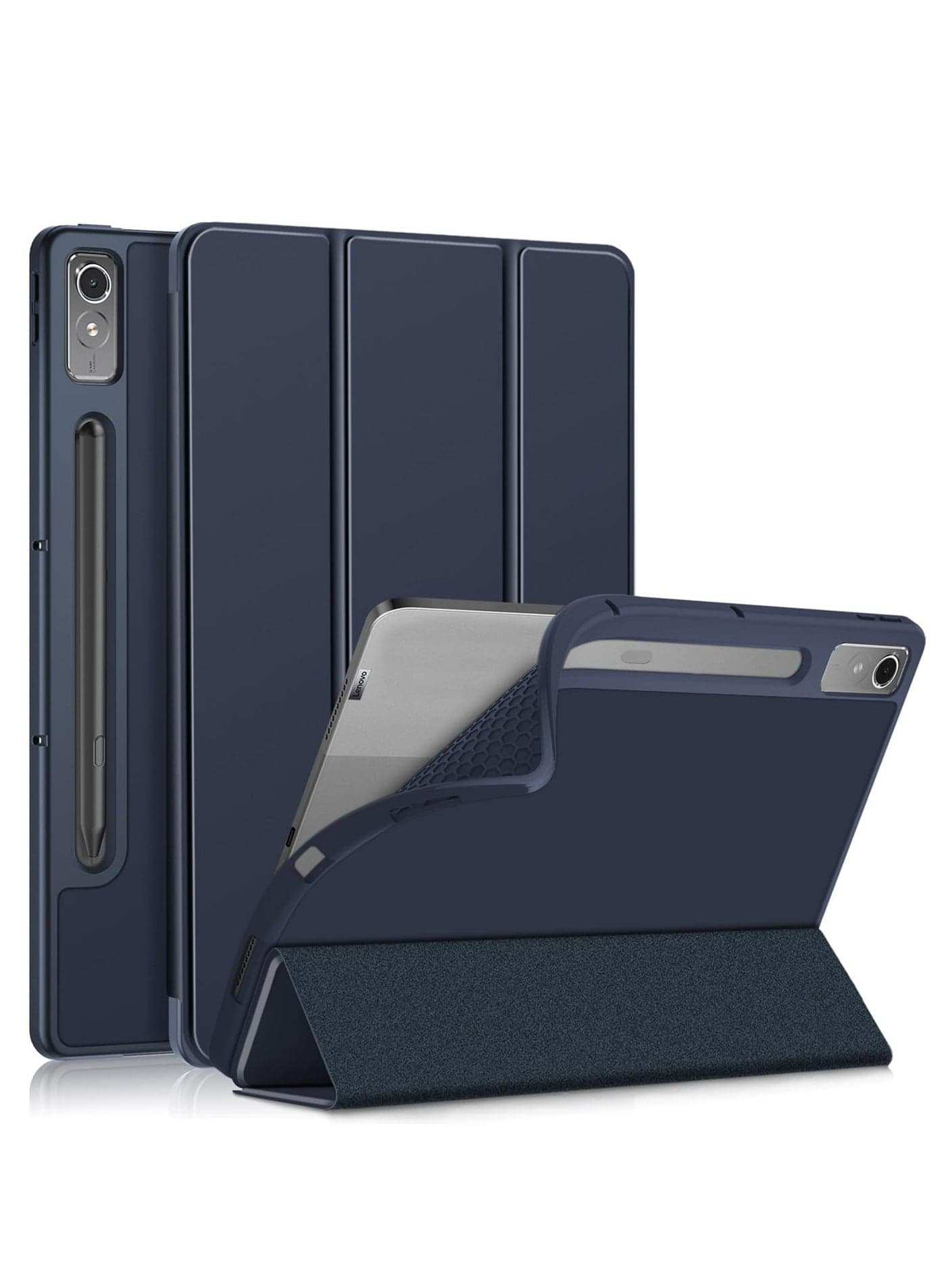 for Lenovo Tab P12 12.7 Cover, Soft TPU Back Shell Slim Fit Smart Sleep Protective Case with Multi-Angle Stand for Lenovo Tab P12 Pad Pro TB-370FU Tablet Cover
