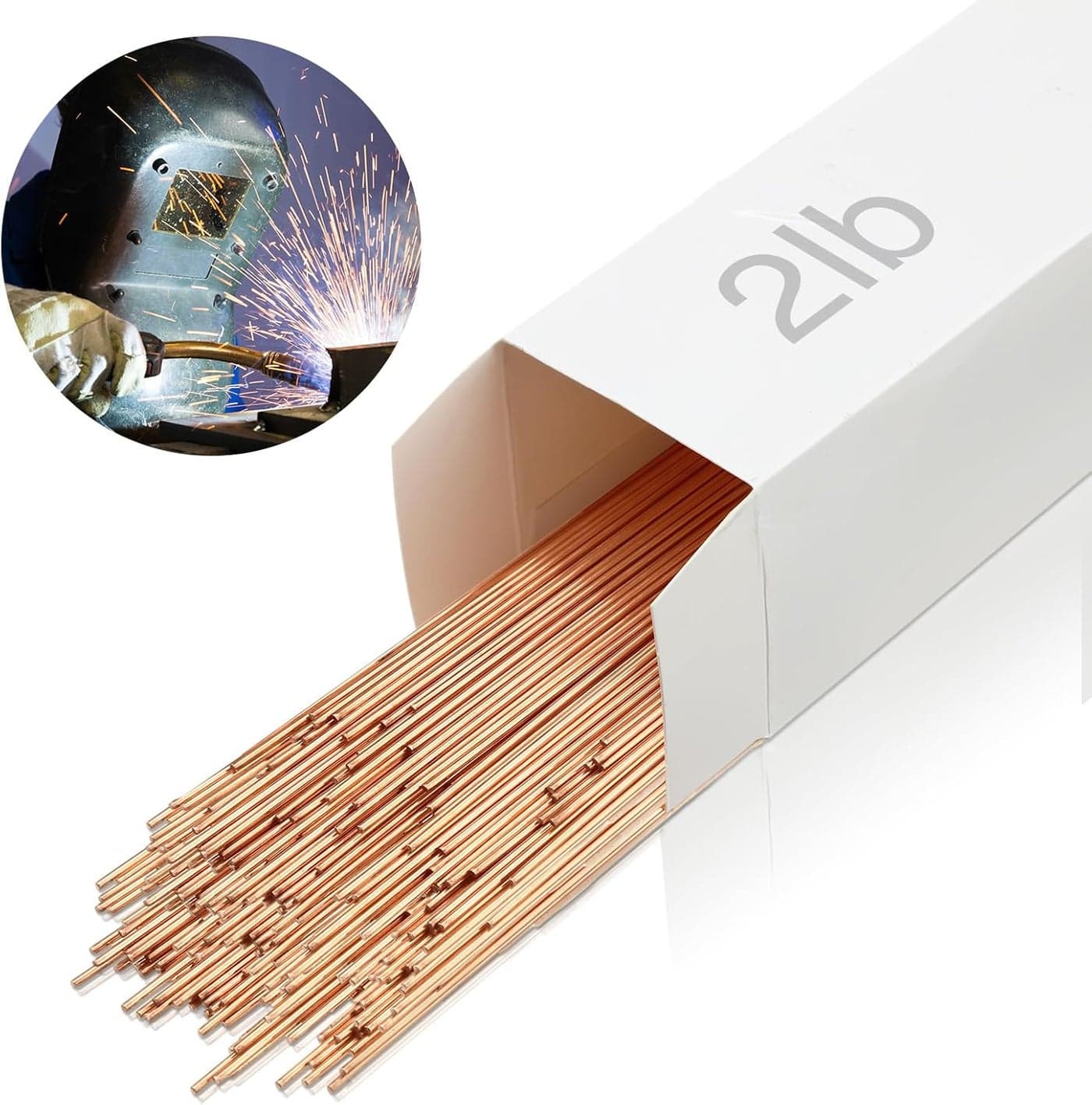 Blulu Tig Welding Rod ER70S6 Mild Steel Tig Filler Rod Carbon Steel Welding Accessories 2lb116 x 16