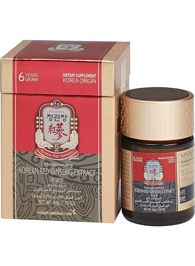 CheongKwanJang World No.1 Korean Red Ginseng Extract 100% For Extra Strength | Energy Performance | Immune System Booster | Natural Energy Stamina | Blood Circulation | Mental Health Support (50 gm)