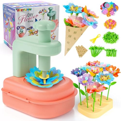 beefunni Flower Bouquet Craft Kit Mothers Day Crafts for Kids Classroom DIY Craft Toys for Kids Ages 48 Educational Flower Make Toy for Toddler Birthday Gift for 4 5 6 7 8 Year Old Girls and Boy