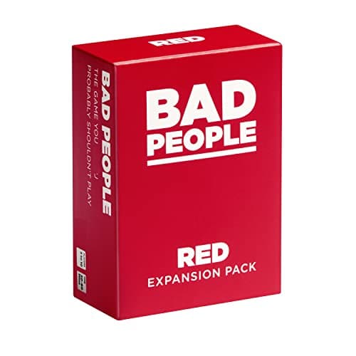 BAD PEOPLE Party Game RED Expansion 100 New Question Cards for The Hilarious Adult Card Game for Fun Parties and Board Games Night with Your Group Find Out What Your Friends Really Think of You