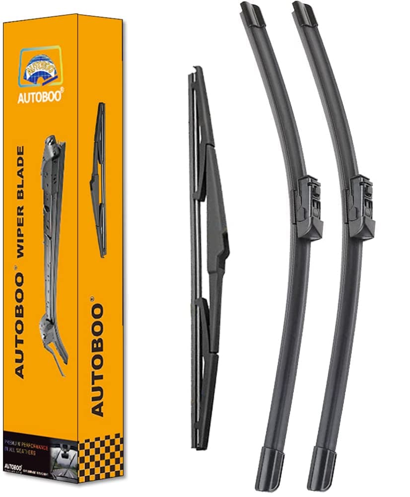 AUTOBOO 26"+16" Windshield Wipers with 14" Rear Wiper Blade Sets Replacement for Toyota CHR C-HR 2016 2017 2018 2019 2020 2021 2022 2023 -Original Factory Quality (Pack of 3)