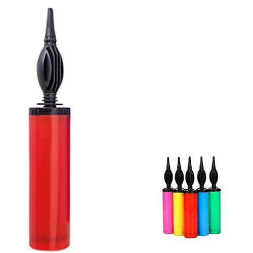 Flyloons Air Balloon Pumps for Foil Balloons and Inflatable Toys Party Accessory (Size 28cm, Multi Color) (Balloon Pump)