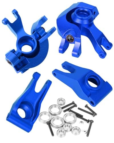 ARRCat Upgrades Part for 110 SentonGraniteBigRockVorteks 3S Blx MEGA550 4X4Aluminum Front Steering Block Knuckles CHubs Caster Blocks Rear Hubs Hops UpAR330442 AR330467 AR330469Navy Blue