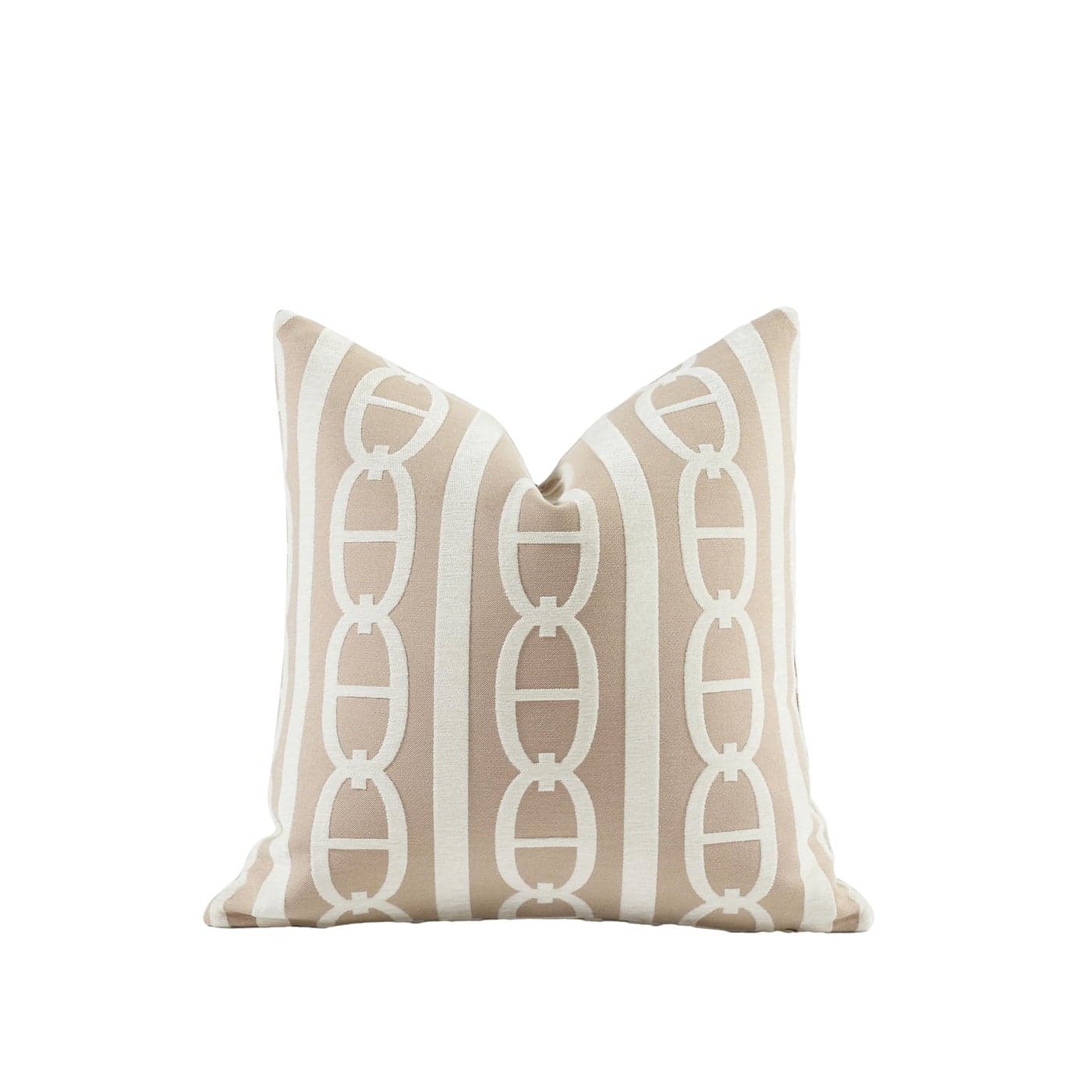 Croker Horse New 18x18 inches Throw Pillow Cushion Covers Pignose Horseshoe Beige Color Chenille Jacquard Embroidery Luxury Modern Style Couch Sofa Bed Pillow Cover for Living Room Bedroom