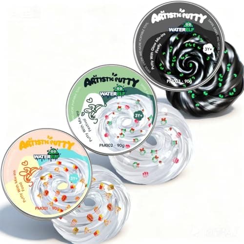 WATERELF 3Pc Play Putty Slime for Kids Fidget Sensory Artistic Therapy Putty Toys for Boys Girls Adults Stress Relief NonSticky Each 311 Inch 32 Oz