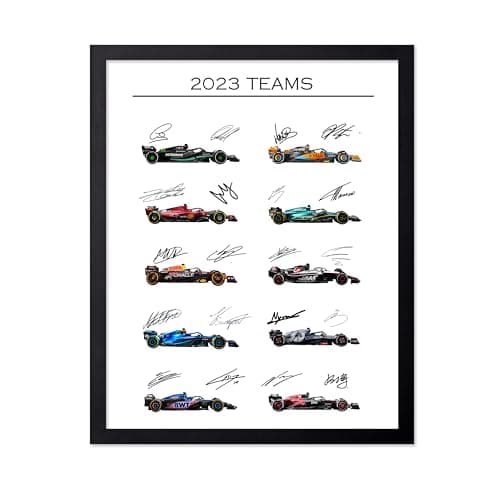 Poster Master Race Car Print 2023 Racing Teams Poster Sports Art Gift for Men Women Car Enthusiast Great Wall Decor for Garage Living Room or Office 11x14 UNFRAMED Wall Art