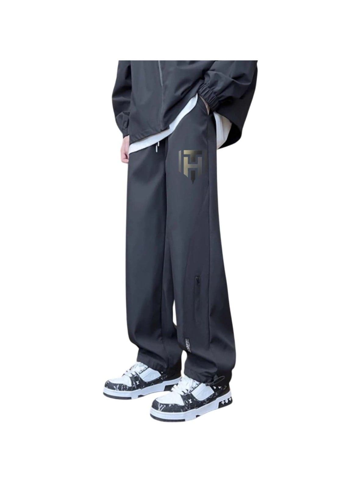 Men’s Quick-Dry Casual Pants Black, Size L