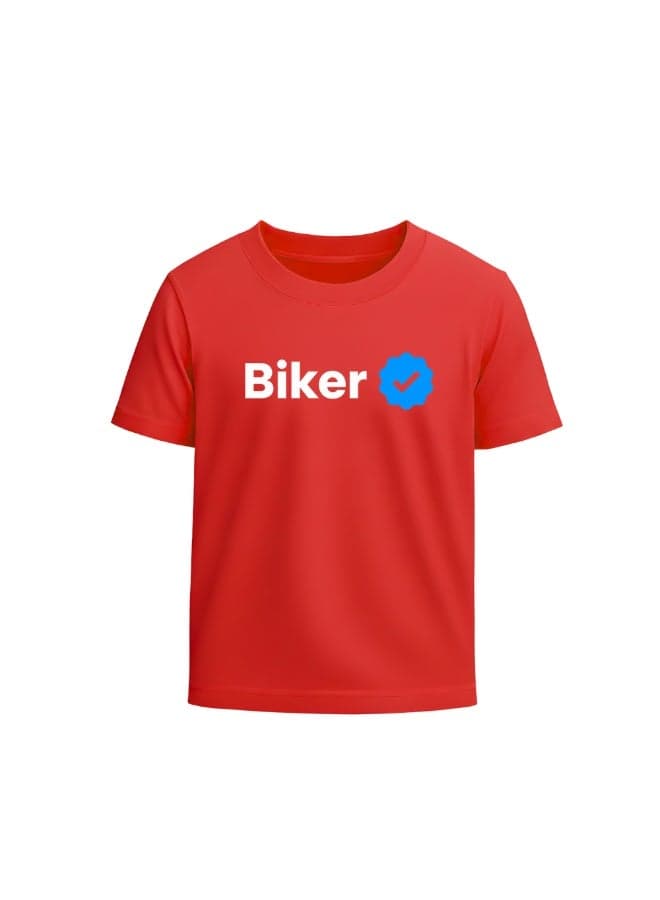 Biker Verified T-Shirt for Men and Women - Unisex Short Sleeve Tee for Adults Stylish Biker Printed Top Tees Casual Biker Graphic Shirt for Daily Wear — M