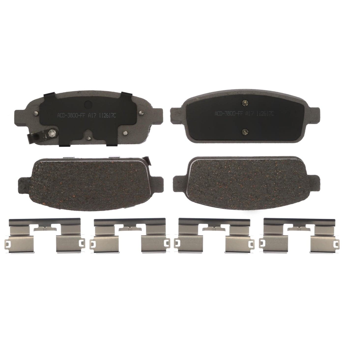 ACDelco Silver 14D1468CHF1 19386949 Ceramic Rear Disc Brake Pad Set