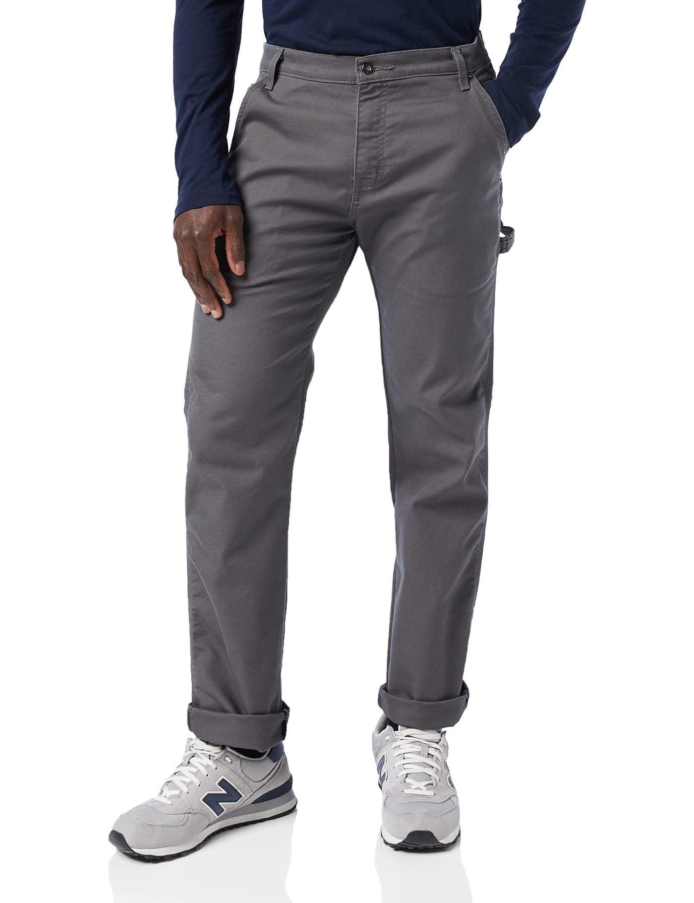 Dickies Mens Tough Max Duck Carpenter Pants Stonewashed Slate 36W x 32L US
