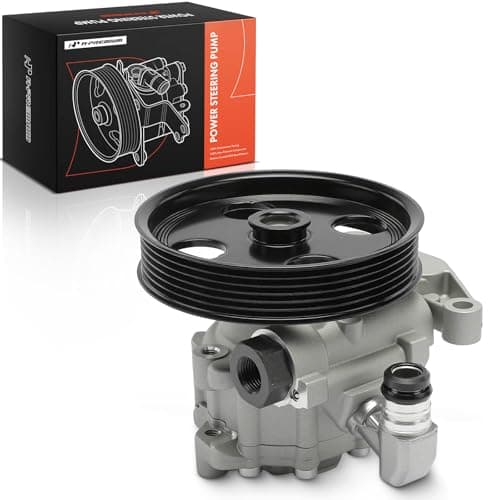 A-Premium Power Steering Pump, with Pulley, Compatible with Mercedes-Benz W203 C230/C280/C350 2006-2007, C209 CLK350 2007, 2.5L 3.0L 3.5L, Replace # 0054661601, 0054661701
