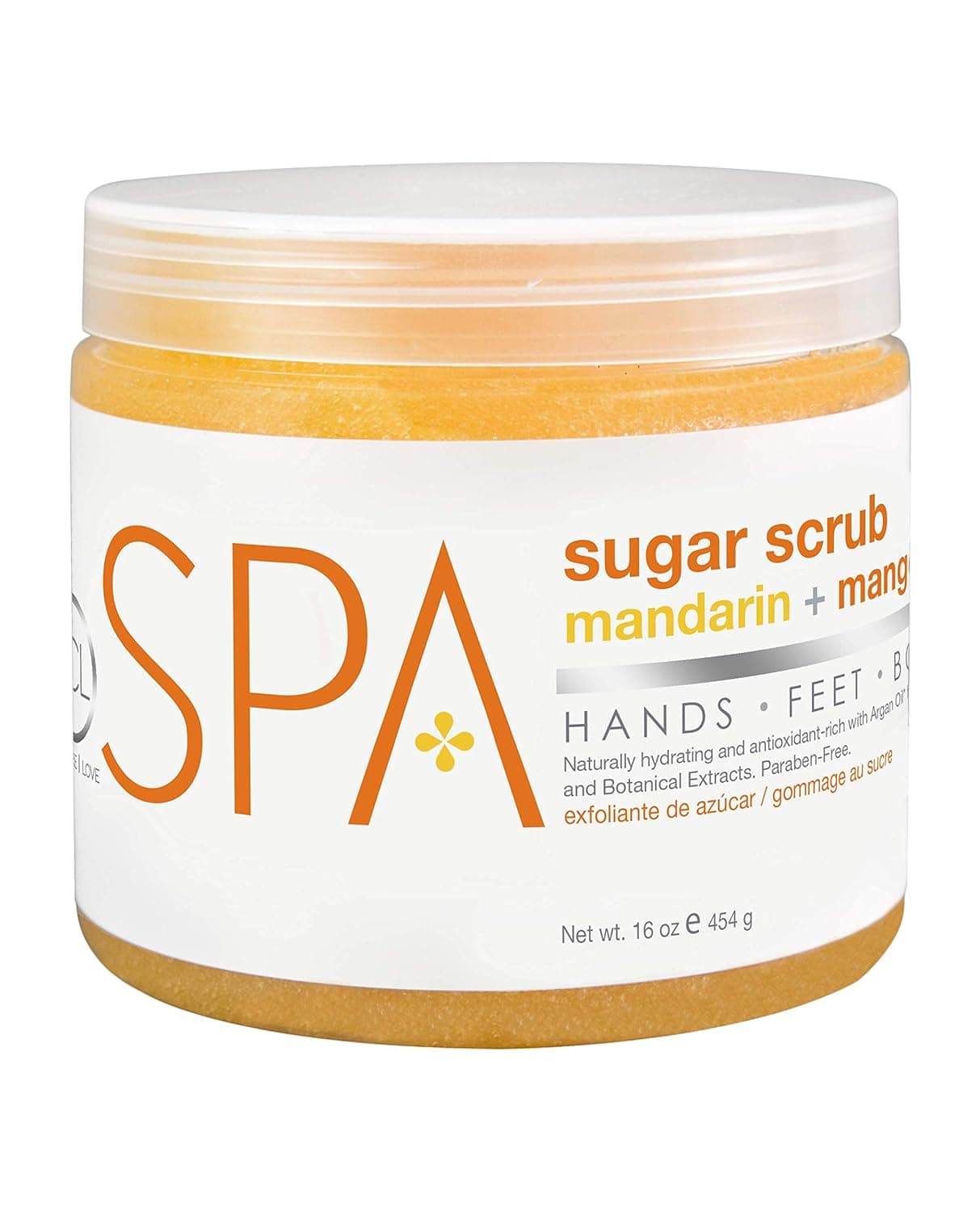 BCL SPA Sugar Scrub Mandarin + Mango, 16 oz