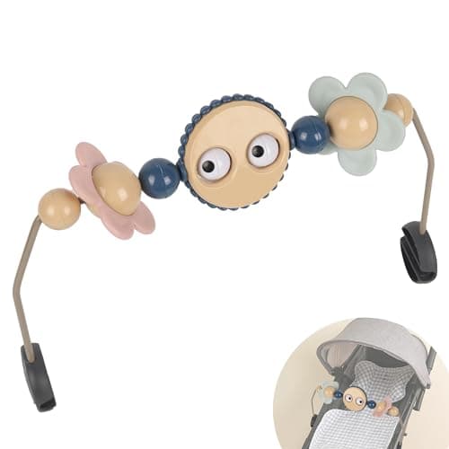 VIKOS Products Toy Bar for Baby Bouncer Stroller Arch Googly Eyes Toy for Babies Car Seat Babies Bouncer Accessory Easy to Install BabySafe Plastic No Music