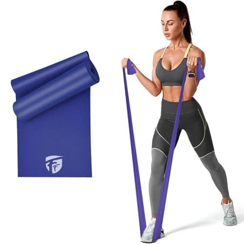 FirstFit Resistance Loop Bands | Elastic Exercise Band Set | Best Resistant Workout Loops for Booty, Glute, Leg & Thigh Exercising (1.5 Meter Purple) - (15-20 lbs)