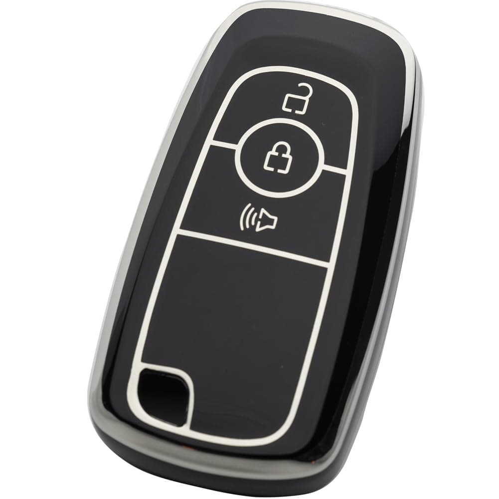 Tautrophen Key Fob Cover Fit for Ford 3 button Edge Explorer Ranger Escape Maverick