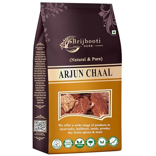 Brijbooti Arjun ki Chaal 400 Gram | Terminalia Arjuna Bark | Sun-Dried Ayurvedic Arjun Tree Bark | Arjun Ki Chaal Raw