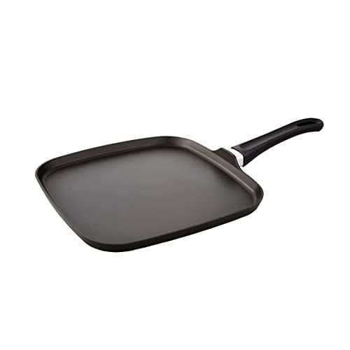 Scanpan Classic 11 inch Square Nonstick Griddle – Compatible with Gas and Electric Stovetops, Metal Utensil Safe, Oven Safe to 500°F, Dishwasher Safe