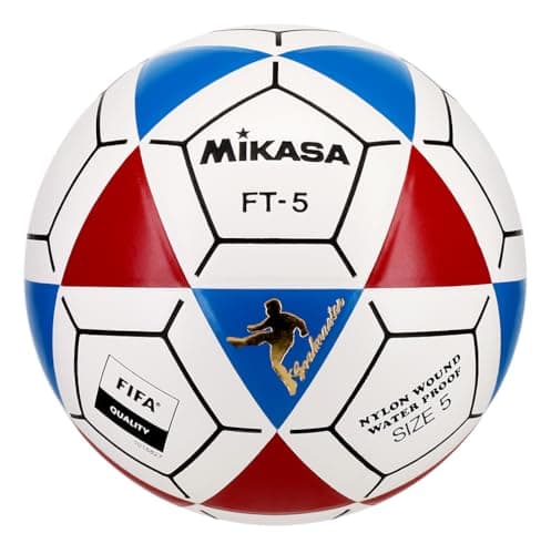 Mikasa FT5ABRBKFQ Goal Master Soccer Ball BlueRedWhite Size 5FIFA APPROVED Soccer Ball Footvolleyball