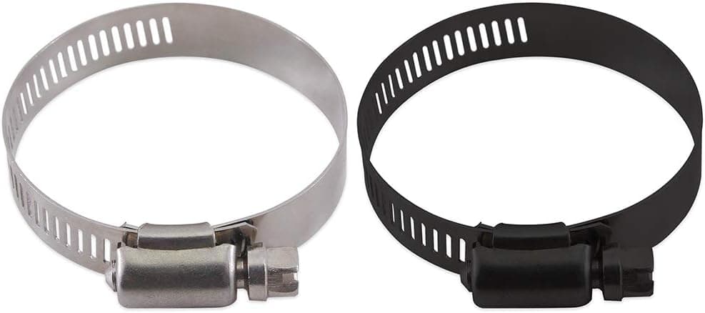 Mishimoto High-Torque Worm Gear Clamp, 1.30"-2.24" (33mm-57mm), Black, 10-Pack