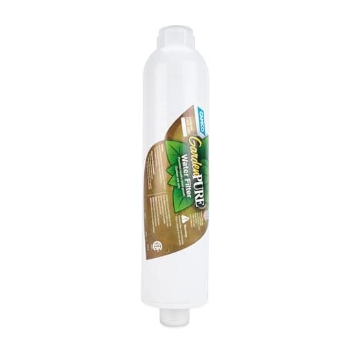 Camco GardenPURE Carbon Water Filter - Inline Garden Hose Water Filter - Filters Chlorine & Chloramine Compounds for Improved Plant Health - Perfect for Hydro and Aeroponic Gardening Systems (40691)