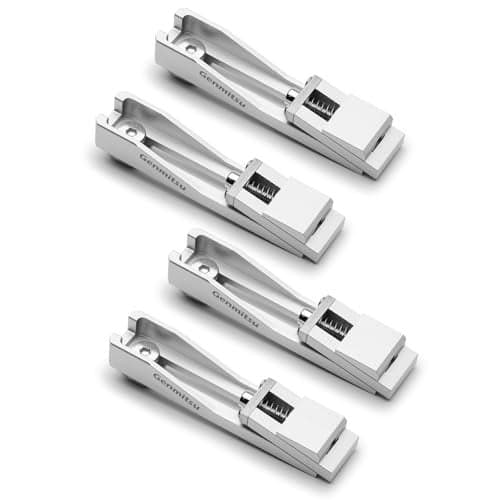 Genmitsu Upgrade CNC Router Vise Clamp for Large Woodworking & Metalworking Project, Low Profile Aluminum Toe Clamp, Size 4.2" x 0.9" x 0.6" (106mm x 22mm x 15mm), 4PCS
