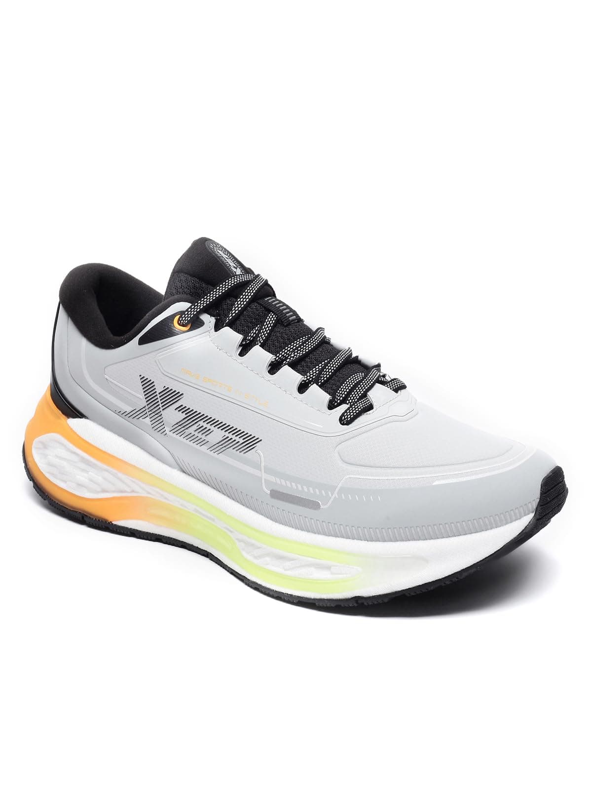 XTEP Moon Grey,Foggy Grey Water Proof & Snow Protection Heels Running Shoes for Men Euro- 40