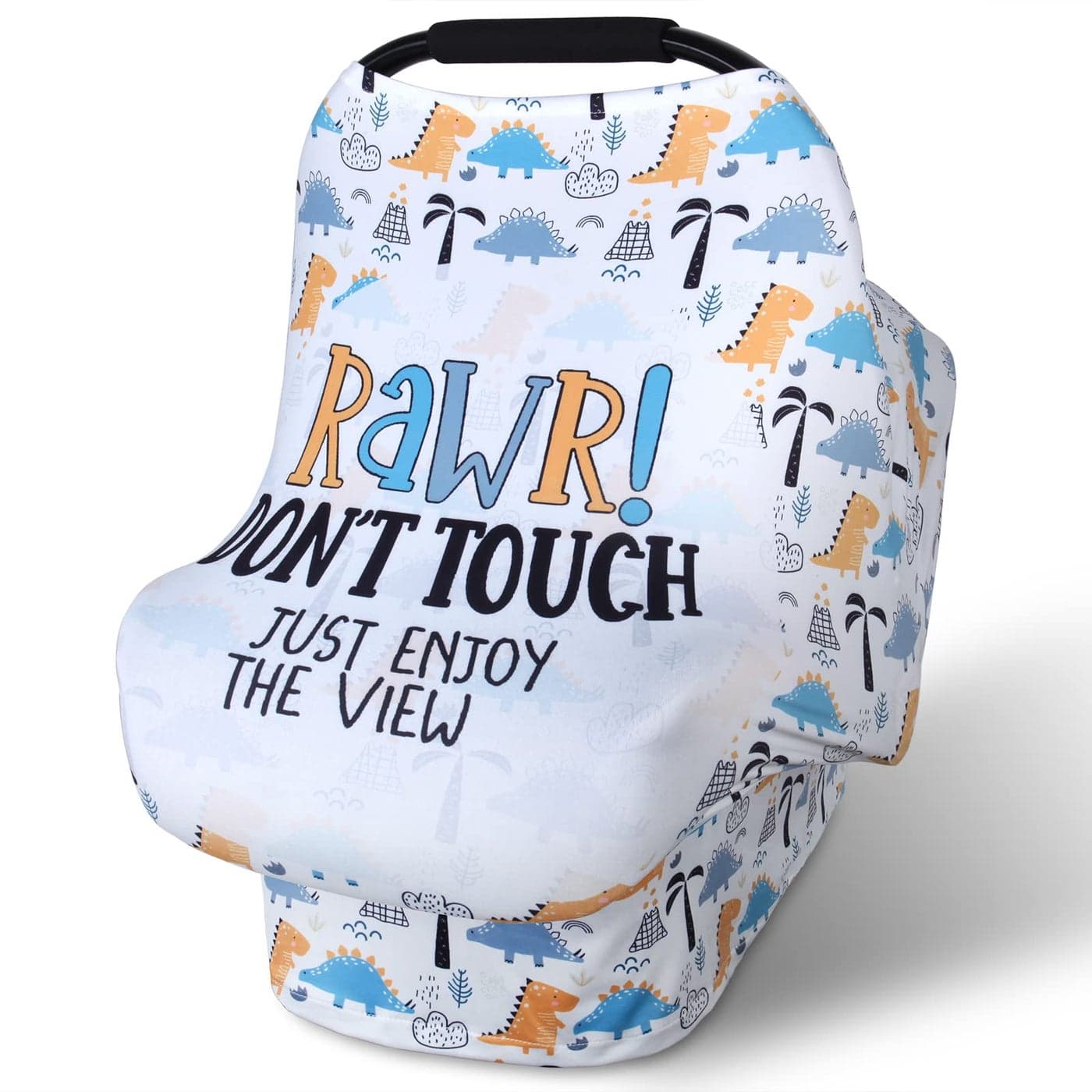Metplus Car Seat Canopy Nursing Cover for Babies Soft Stretchy Breathable and Easy to Use Infant Shower Gifts Newborn Essentials