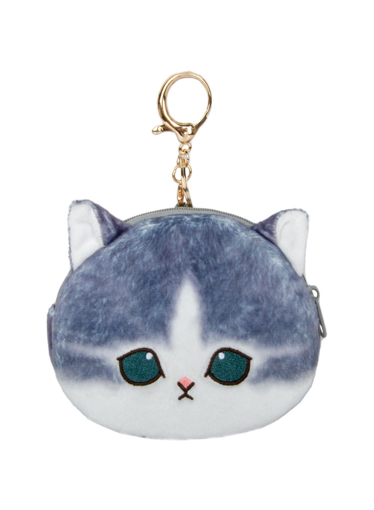 Blue And White Cat Coin Purse Pendant Keychain Plush Doll Backpack Accessories Bag Pendant Cartoon Bag Ornament Doll Gift