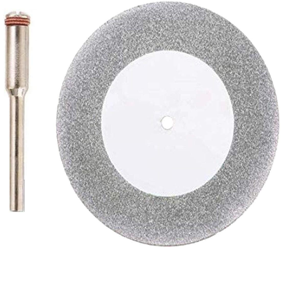 DIY Crafts Disc ?: 30mm, Pattern # C, 2 Pcs Discs & 2 Mandrel Diamond Cutting Wheel Cut Off Discs Coated Rotary Tools W/Mandrel for Dre (Disc ?: 30mm, Pattern # C)