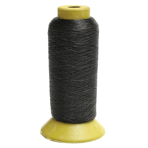 Embroiderymaterial Nylon Thread for Beading, Embroidery and Jewellery Making 1 Roll (0.16MM, Black, 10000 Meters)