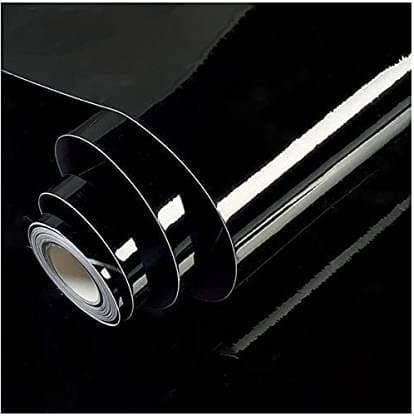 ELECSA Vinyl Car Wrap Sheet Sticker and Decal Roll Film Sticker Decal for Car, Bike, Laptop (24 X 120 Inch, Glossy Black Vinyl)