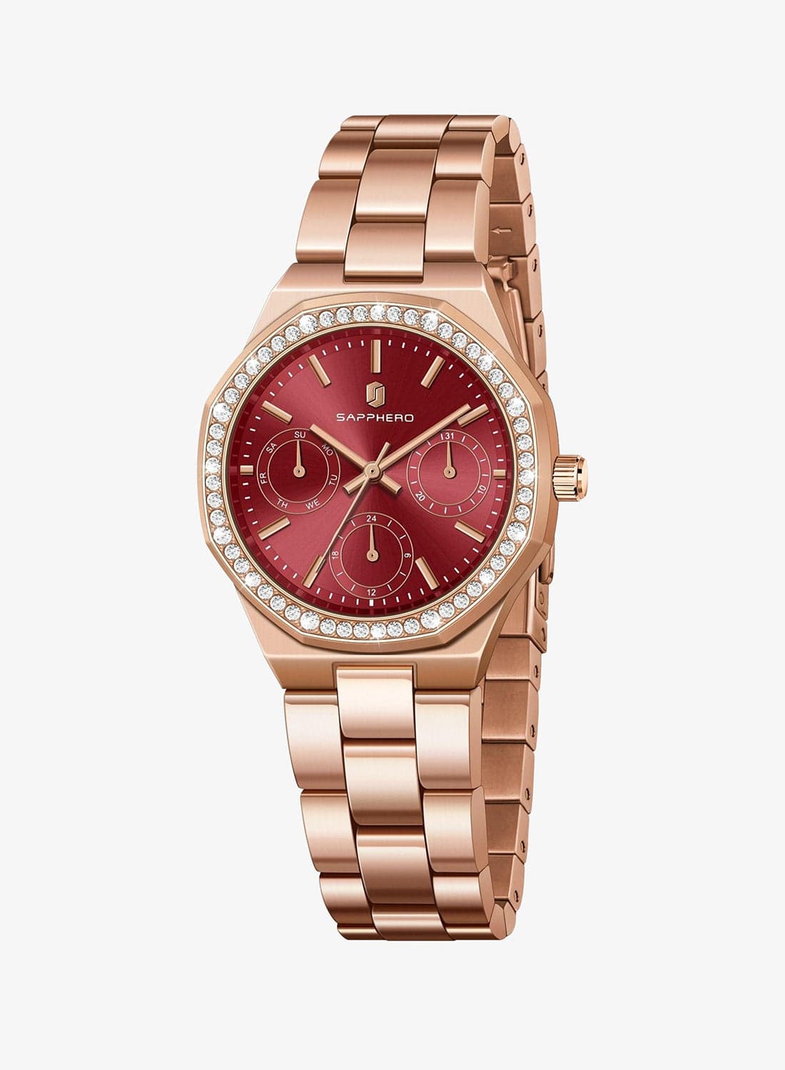 SAPPHERO Watches for Women Luxury Ladies Watches Women's Bracelet Watch Small Stainless Steel Analog 3ATM Waterproof Wrist Watch for Women