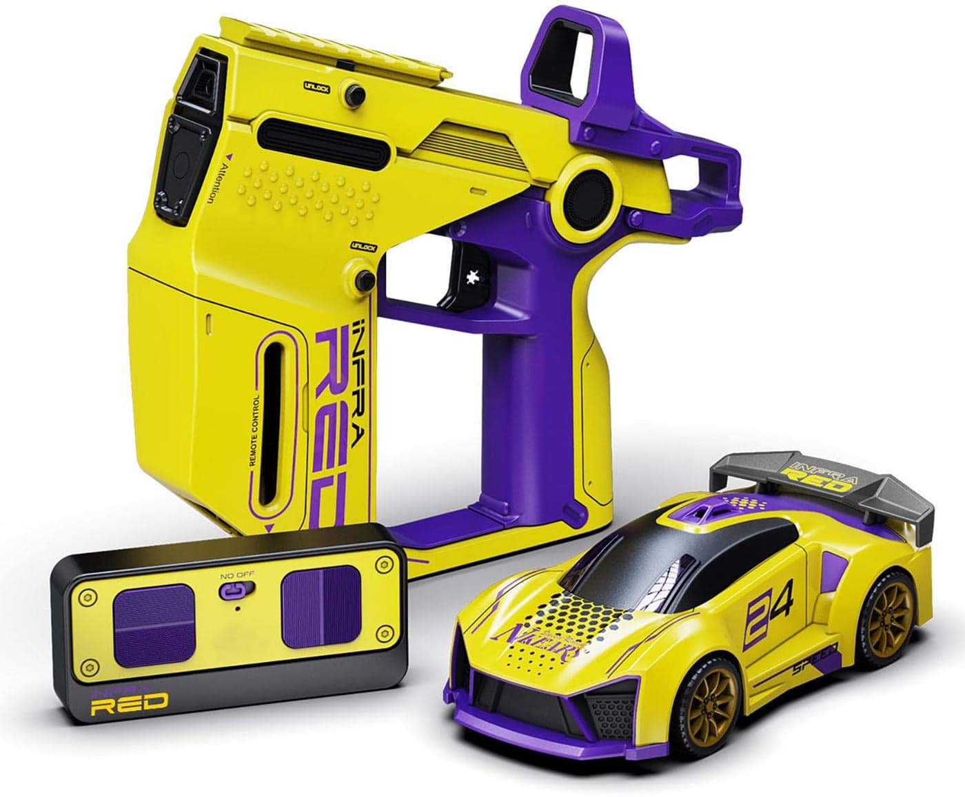 Magicwand 2-Player Infrared Battle RC Car Toy with Dual Remotes | Shoot & Knock-Down Action Game | Time-Bound Dodge & Shoot Knock-Down Game | Interactive Racing & Target Toy for Kids
