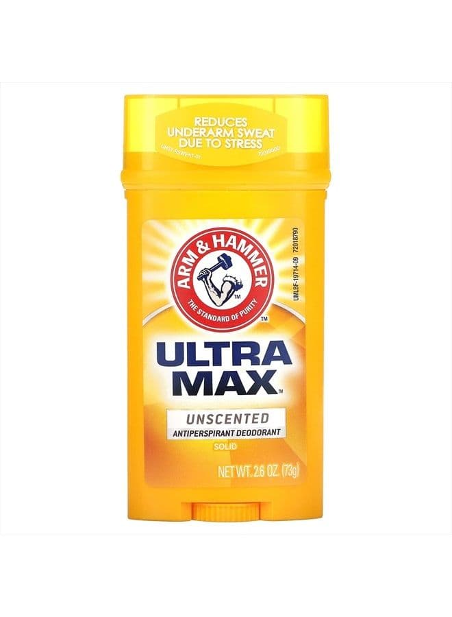 ARM & HAMMER ULTRAMAX Anti-Perspirant Deodorant Invisible Solid Unscented 2.60 oz